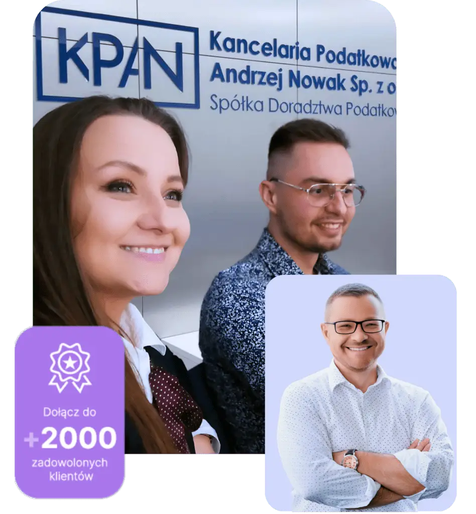 Pracownicy kancelarii patrzą prosto