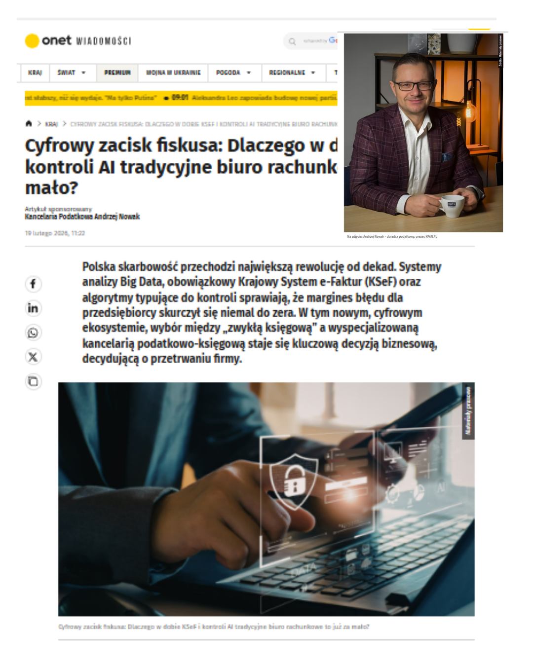 Andrzej Nowak na onet.pl